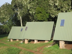 The sleeping huts on the Coca Cola route